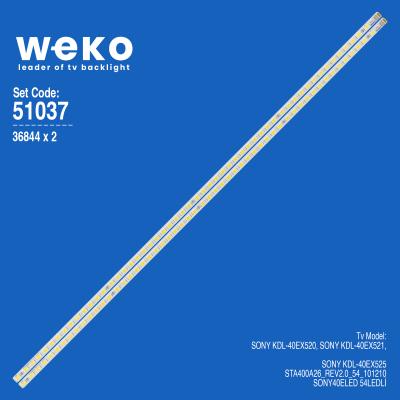 WKSET-6037 36844X2 STA400A26_REV2.0_54_101210 2 ADET LED BAR (54LED)