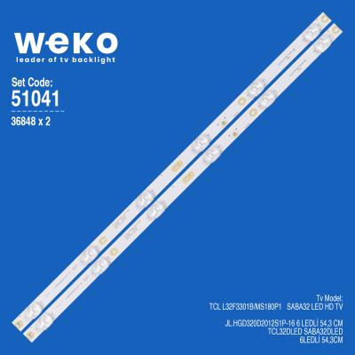 WKSET-6041 36848X2 JL.HGD320D2012S1P-16 2 ADET LED BAR