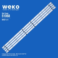 WKSET-6068 36421X4 CXD400410000-X3 SKYWORT.LCD  4 ADET LED BAR