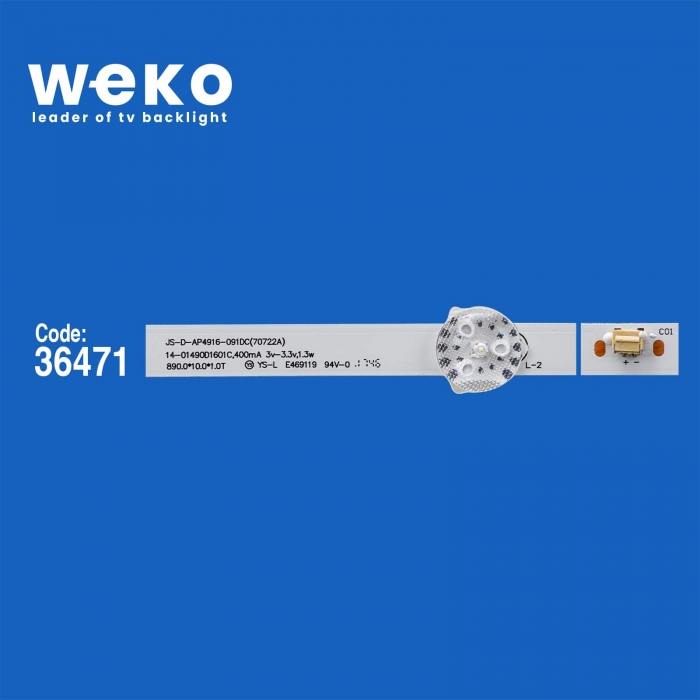 WKSET-6070 36471X4 JS-D-AP4916-091DC (70722A)  4 ADET LED BAR