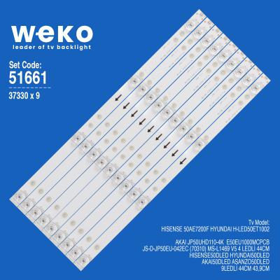 WKSET-6661 37330X9 JS-D-JP50EU-042EC (70310) MS-L1469 V5  9 ADET LED BAR