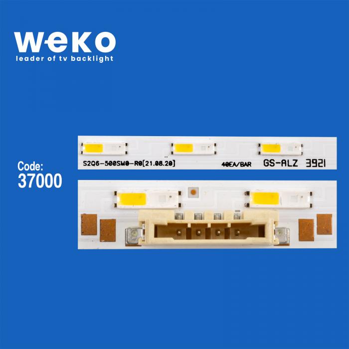 WKSET-6690 37000X2  S2Q6-500SM0-R0  2 ADET LED BAR TWO COLOR (İKİ RENK) (40LED)