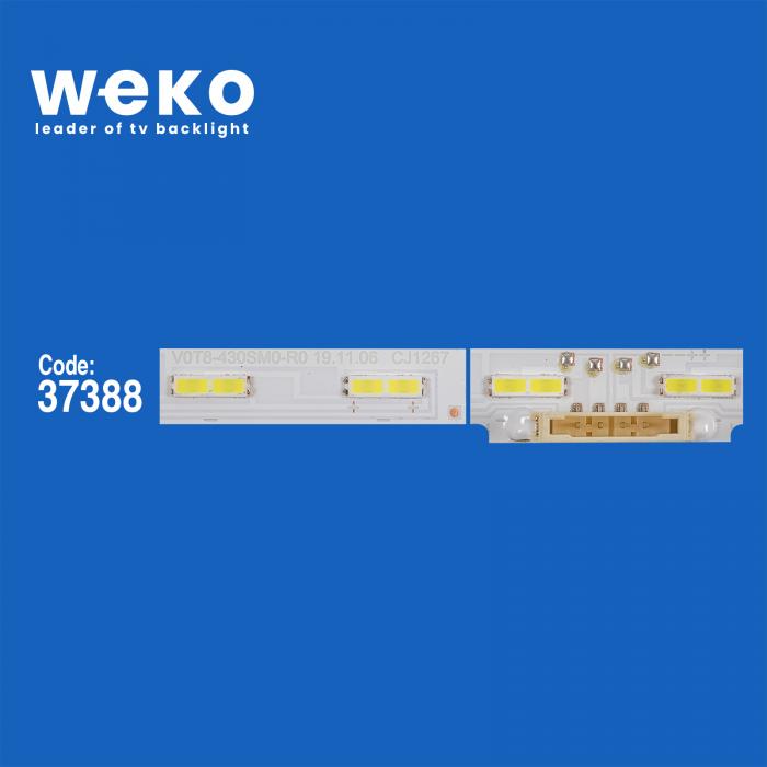 WKSET-6729 37388X2 V0T8-430SM0-R0 BN96-50377A 2 ADET LED BAR (30LED)