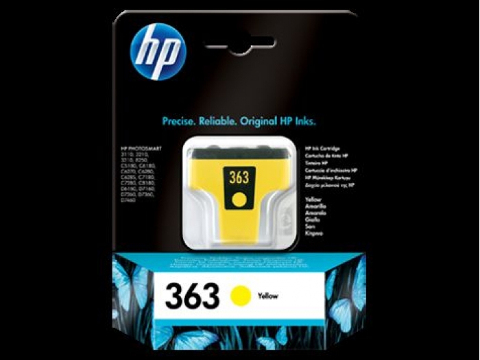 HP C8773E No 363 500 Sayfa Sarı Kartuş