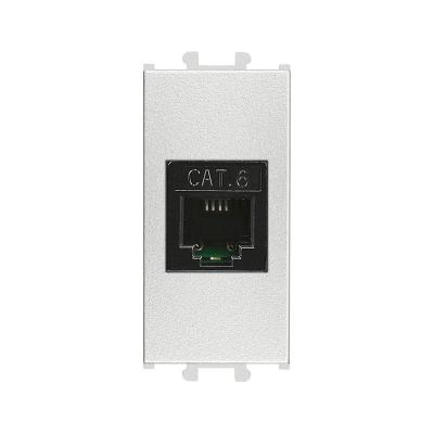 Günsan Domino Gümüş Data Prizi (RJ45 Cat5E) - 1M