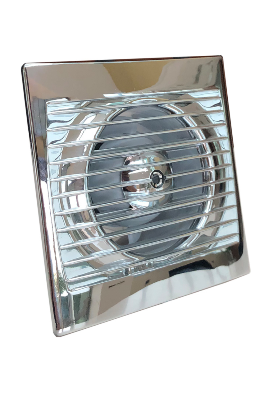 Aircol 100 Krom Monofaze Tuvalet Banyo ve Mutfak Aspiratörü 12W 100m3/h