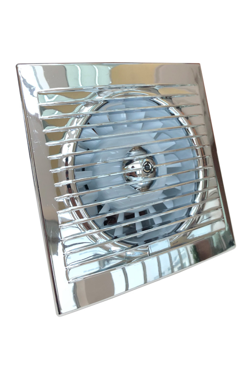 Aircol 200 Krom Monofaze Tuvalet Banyo ve Mutfak Aspiratörü 44W 350m3/h