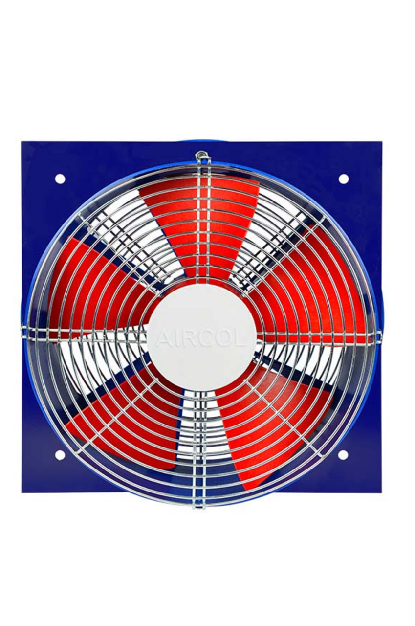 Aircol S 300 Kare Monofaze Plastik Gövdeli Sanayi Tipi Aksiyal Fan 76W 1600m3/h