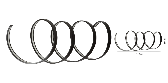 Sarmal Modern Led Avize Sarkıt Linear Aydınlatma Sarkıt Lineer Avize