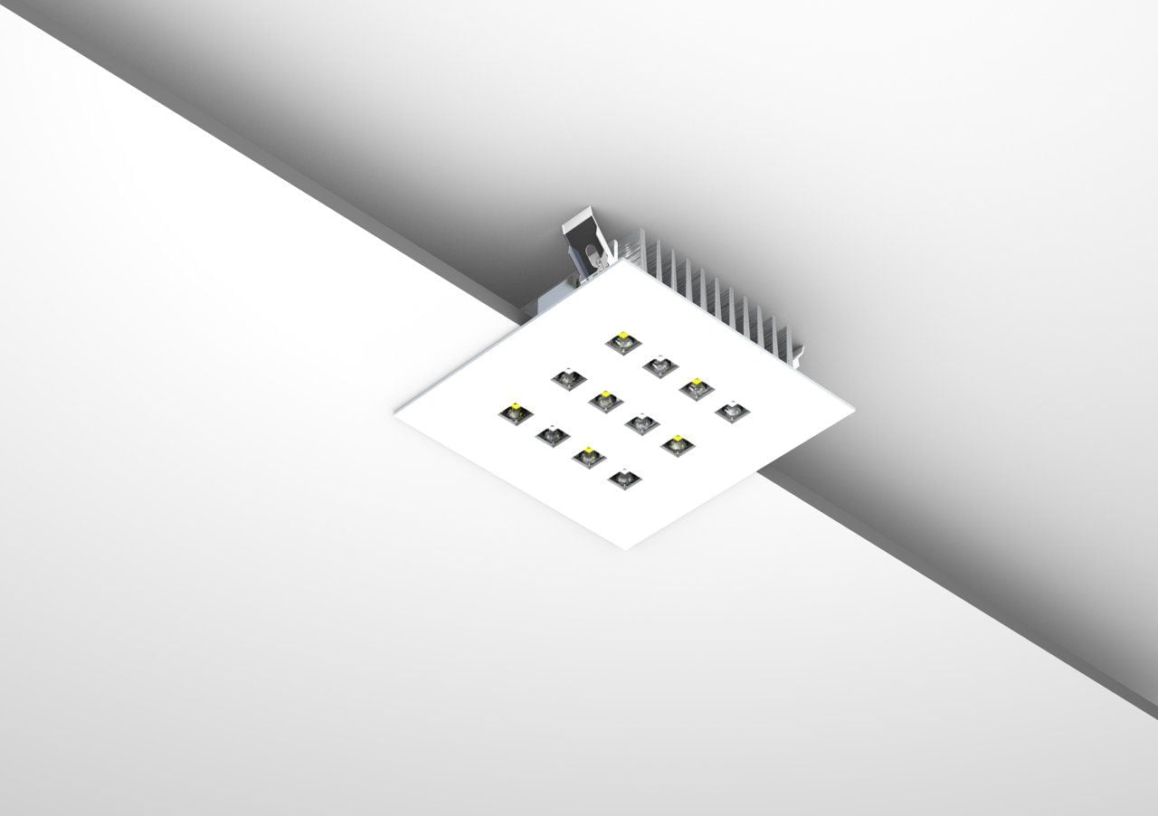 Kare Kuyumcu Led Vitrin Aydınlatma Armatürü 18W