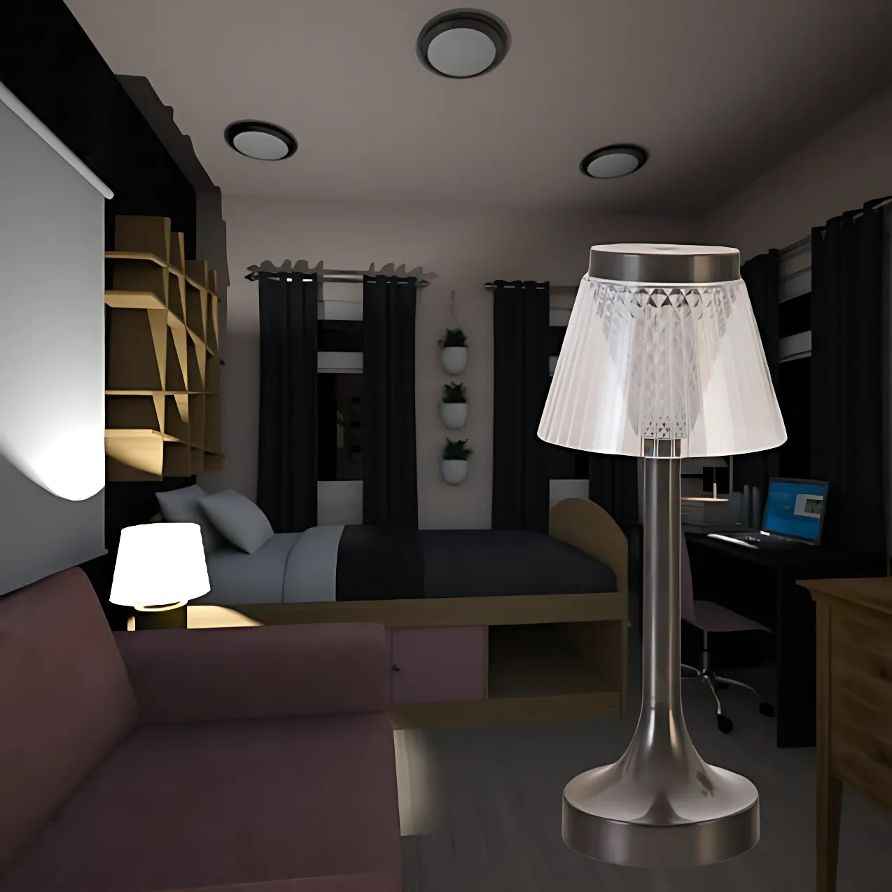 Noas Selanik Şarjlı Dokunmatik Masa Lambası 3 Renk Yanma Modlu YL86-1239