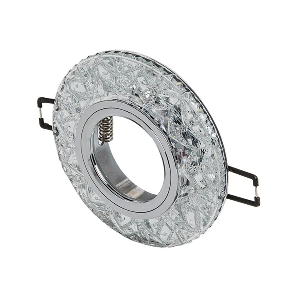 Cata Sim Led Çerçeveli Kristal Yuvarlak Dekoratif Cam Spot ct-6598