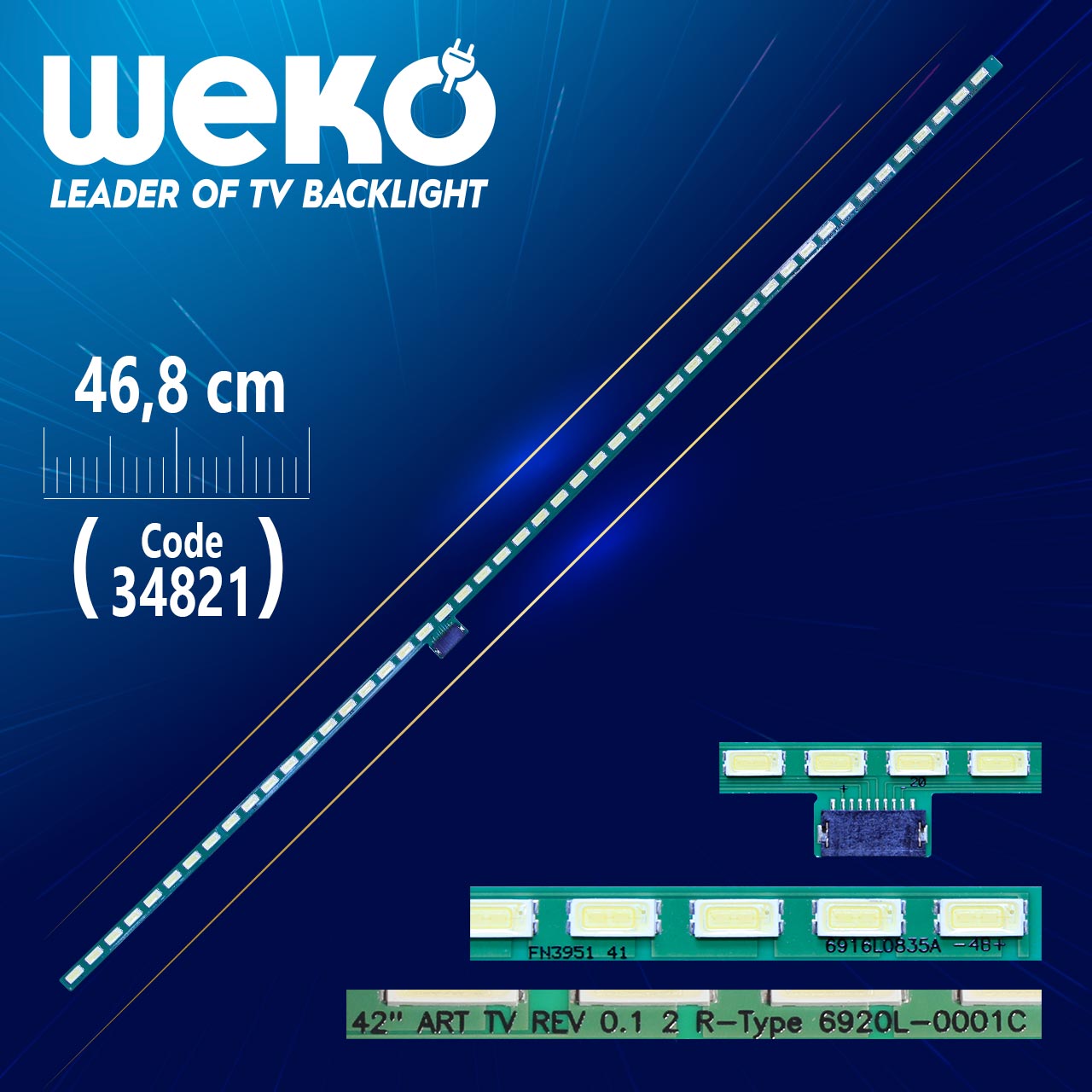 42" ART TV REV 0.1 2 R-TYPE 6920L-0001C - 46.8 CM 48 LEDLİ - (WK-698)