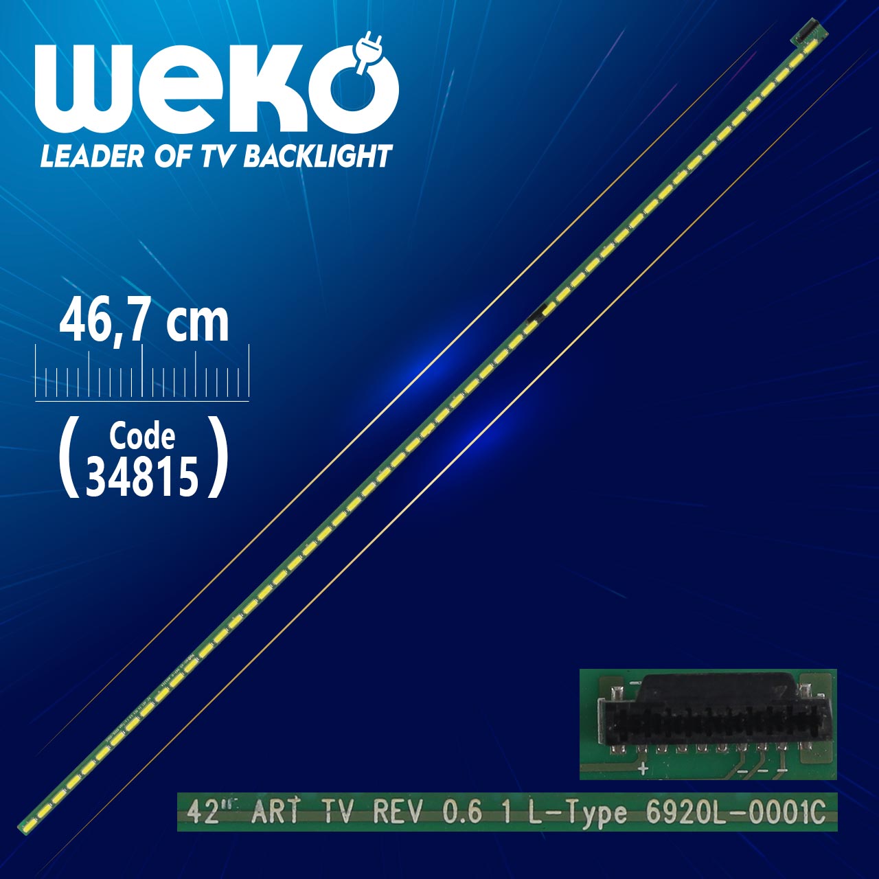42" ART TV REV 0.6 1 L-TYPE 6920L-0001C - 46.7 CM 54 LEDLİ - (WK-378) RENK TON FARKLI