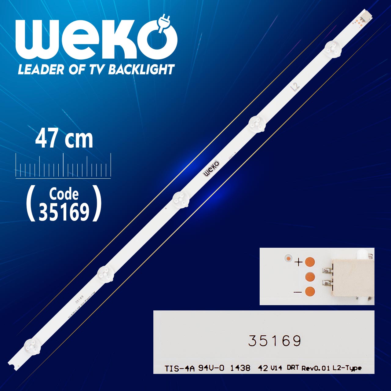 42" V14 DRT REV0.0 1 L2-TYPE - 6916L1457B - 47 CM 5 LEDLİ - (WK-875)