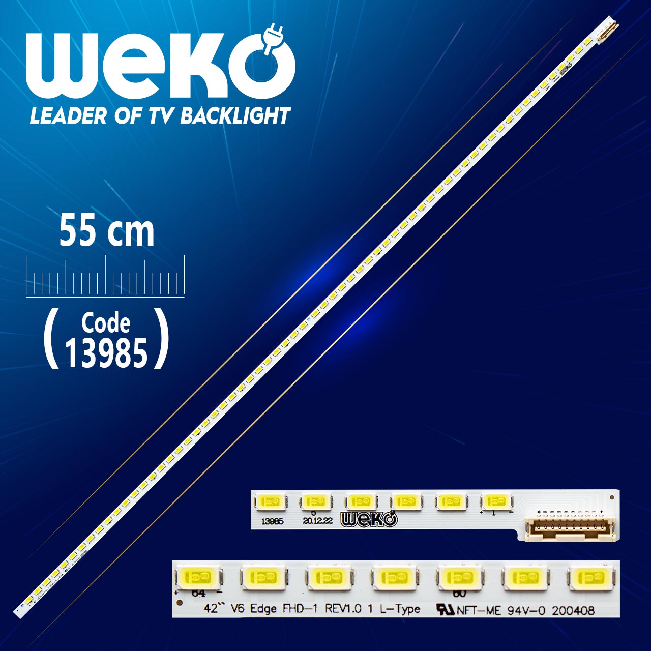 42" V6 EDGE FHD-1 REV0.4 3 L-TYPE - 55 CM 64 LEDLİ (WK-608)