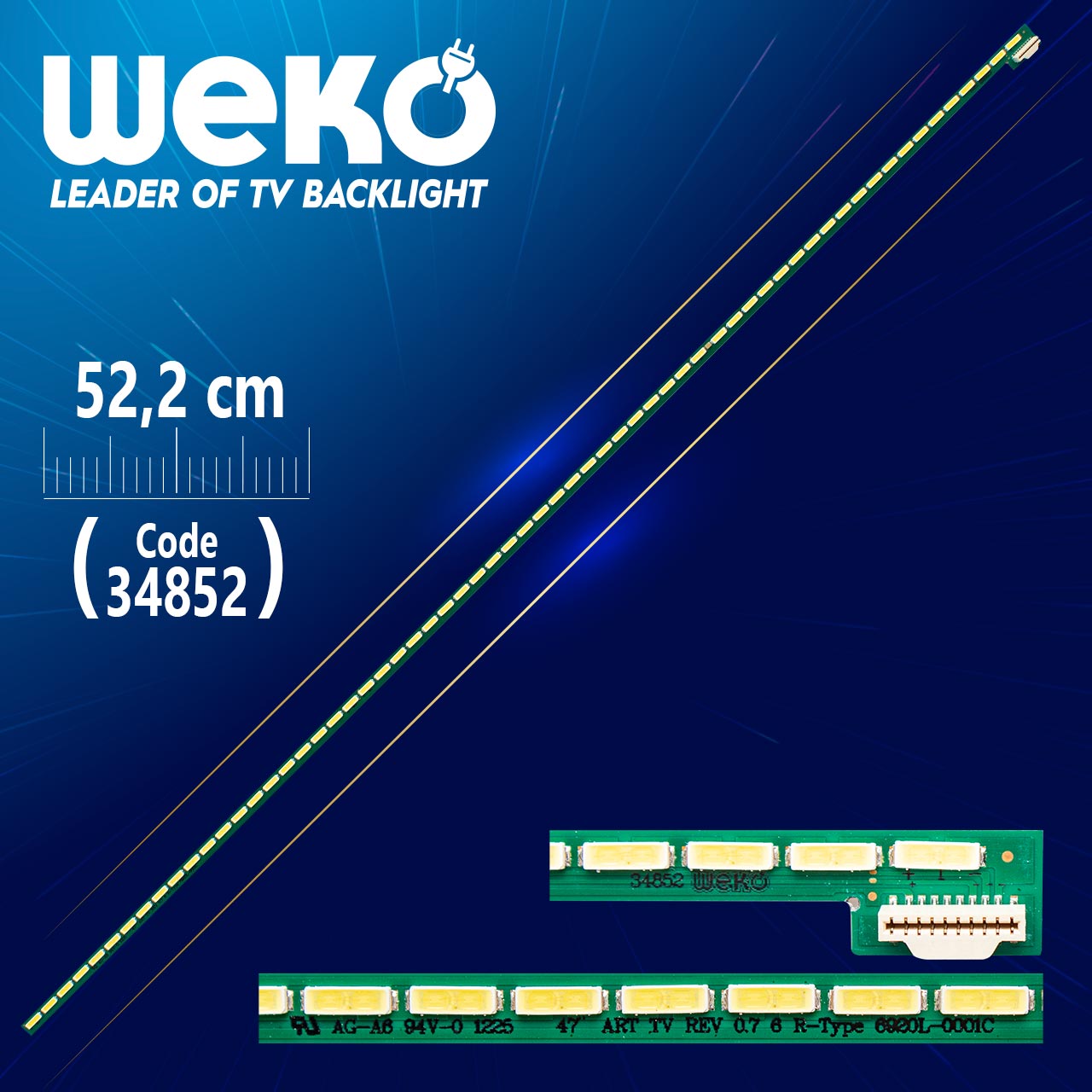 47" ART TV REV 0.7 6 R-TYPE 6920L-0001C - 52.2 CM 63 LEDLİ - (WK-386)