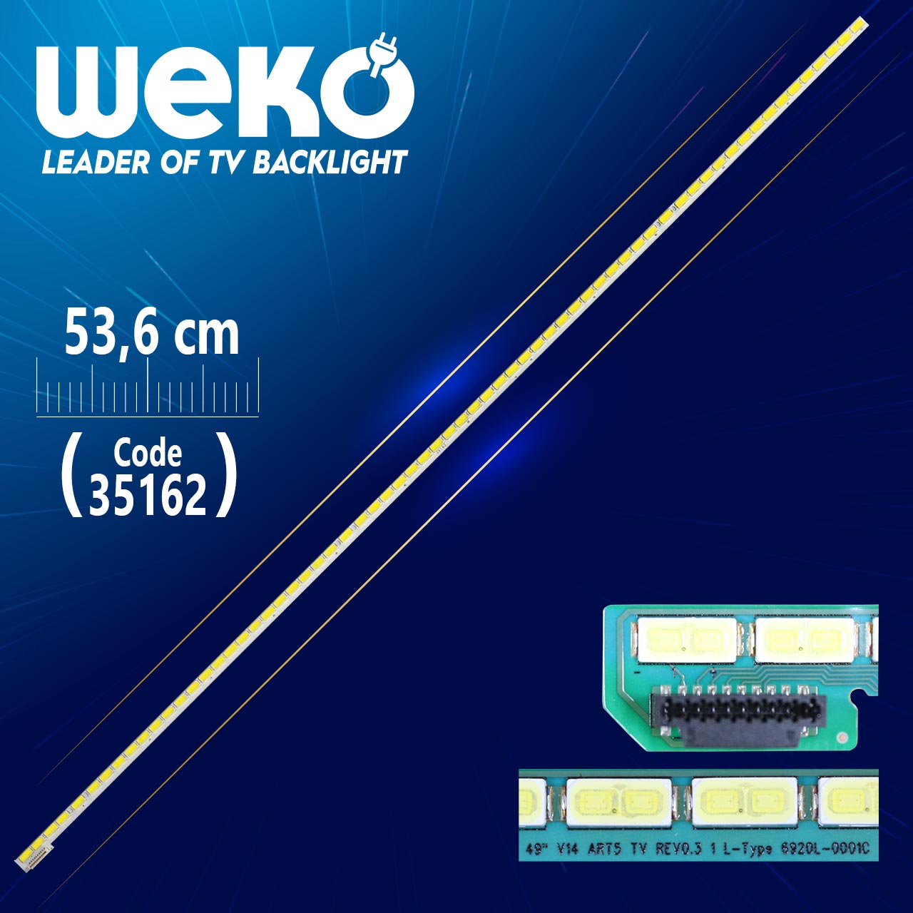 49" ART5 TV REV0.3 1 L-TYPE - 6920L-0001C - 53.6 CM 66 LEDLİ - (WK-249)