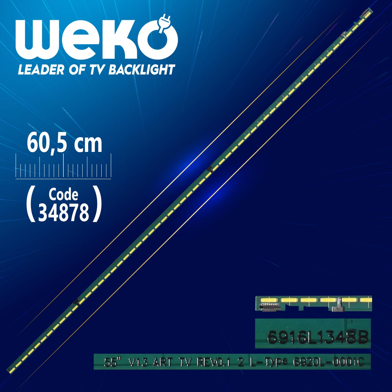 55" V13 ART TV REV0.1 2 L-TYPE 6920L-0001C - 60.5 CM 75 LEDLİ - (WK-202)