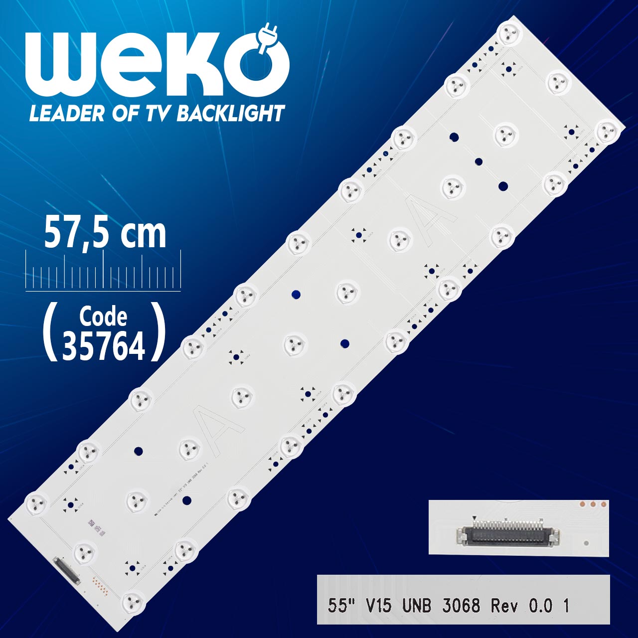 55'' V15 UNB 3068 REV 0.0 1 A - 57.5 CM 30 LEDLİ - (WK-1232)