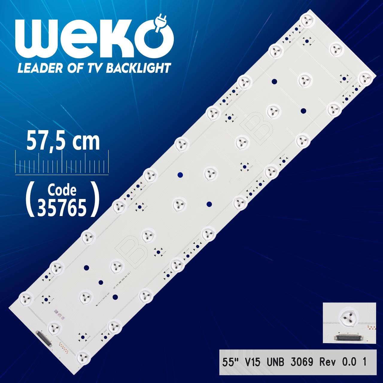 55'' V15 UNB 3069 REV 0.0 1 B - 57.5 CM 30 LEDLİ - (WK-1233)