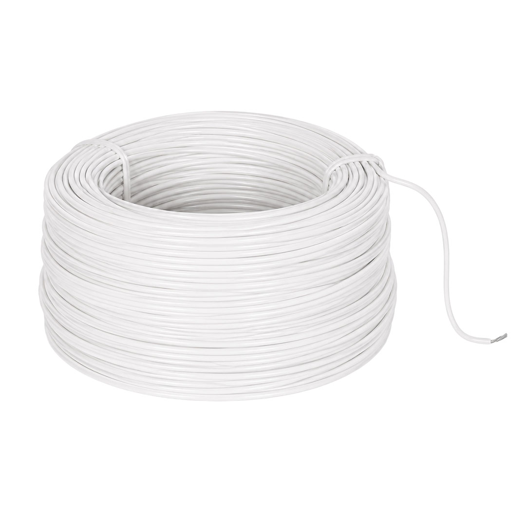 ARTAR H03V-K 0.22 MM BAKIR ÇOK DAMARLI DEVRE MONTAJ KABLOSU BEYAZ ZİL TELİ (0.22MM2 100 METRE)