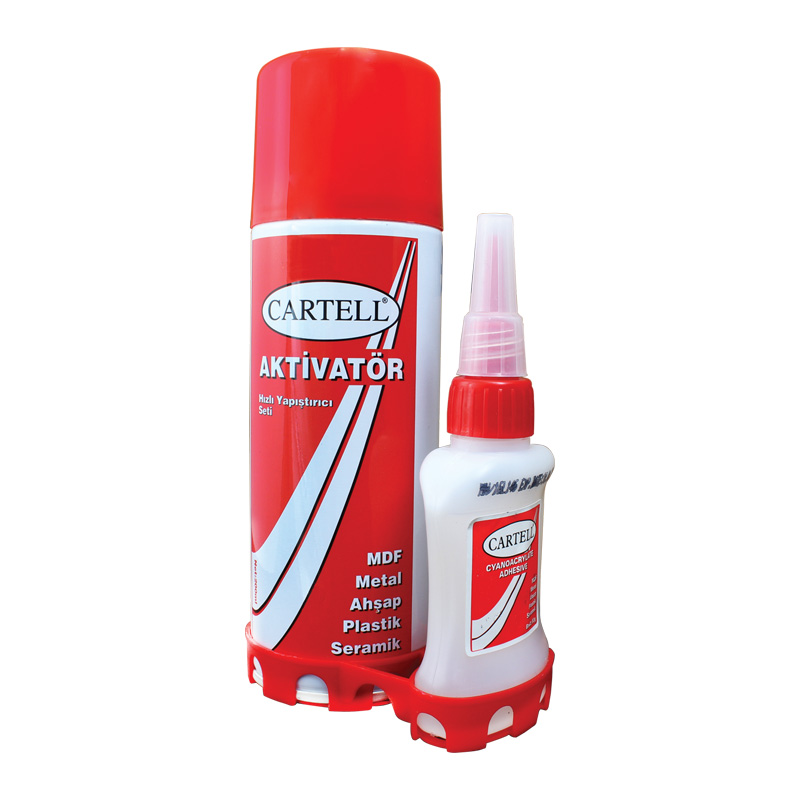 CARTELL 200 ML AKTİVATÖRLÜ HIZLI JAPON YAPIŞTIRICI SETİ