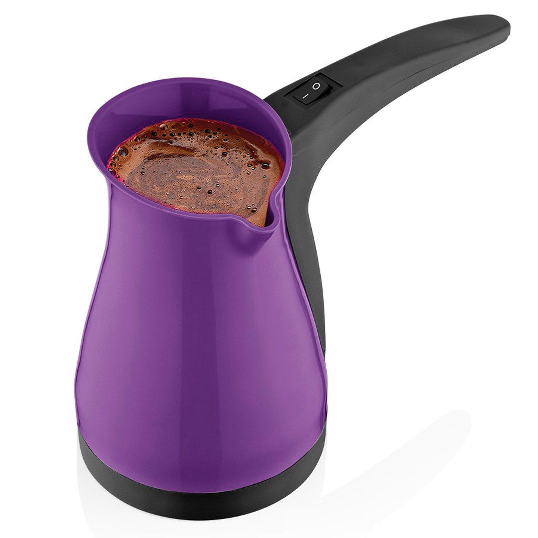 CROWN CRW-7124 1000W 400ML ELEKTRİKLİ TÜRK KAHVE MAKİNESİ PLASTİK CEZVE AC220V 50CM KABLOLU