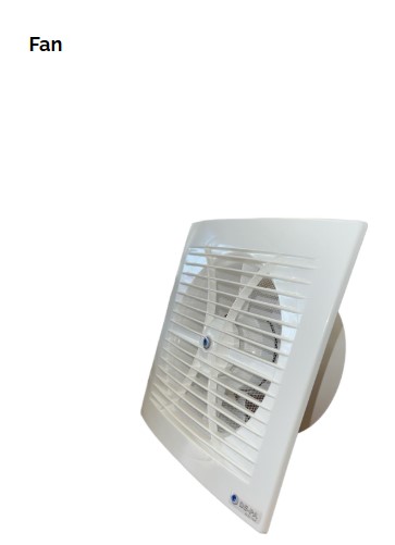 DE-PA 11149 Q120 120'LİK BANYO TUVALET ASPİRATÖR (12CM)