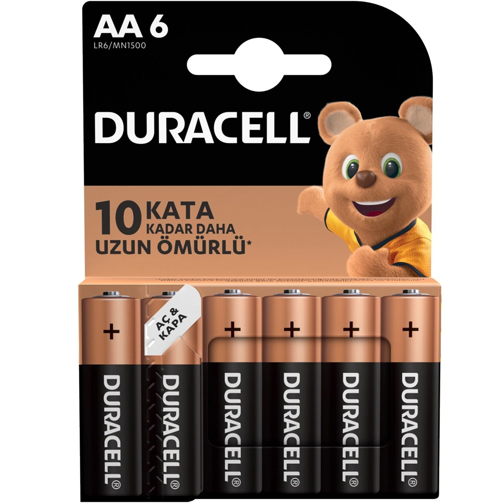 DURACELL AA KALEM PİL (6'LI PAKET FİYATI)