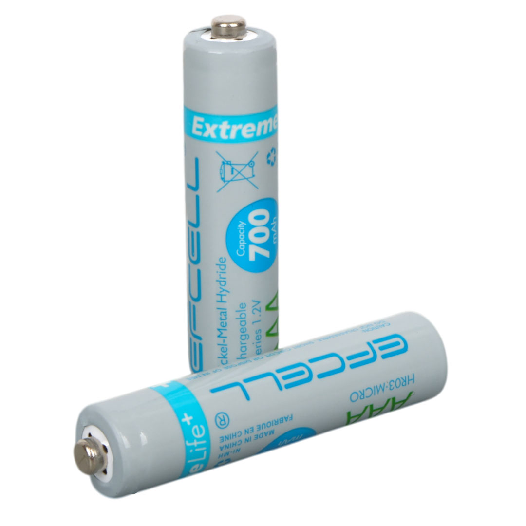 EFCELL EXTREME LİFE+ 1.2 VOLT 700 MAH AAA İNCE ŞARJLI PİL ( (2'Lİ PAKET FİYATI)