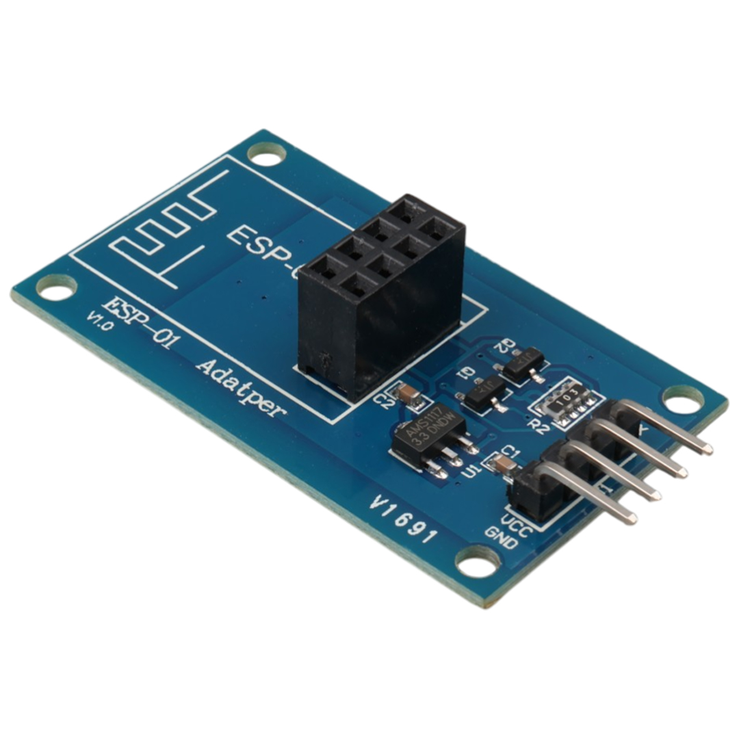 ESP-01 ESP8266 SERİ WİFİ MODÜL ADAPTÖRÜ 3.3V - 5V VOLTAJ DÖNÜŞTÜRÜCÜ KARTI