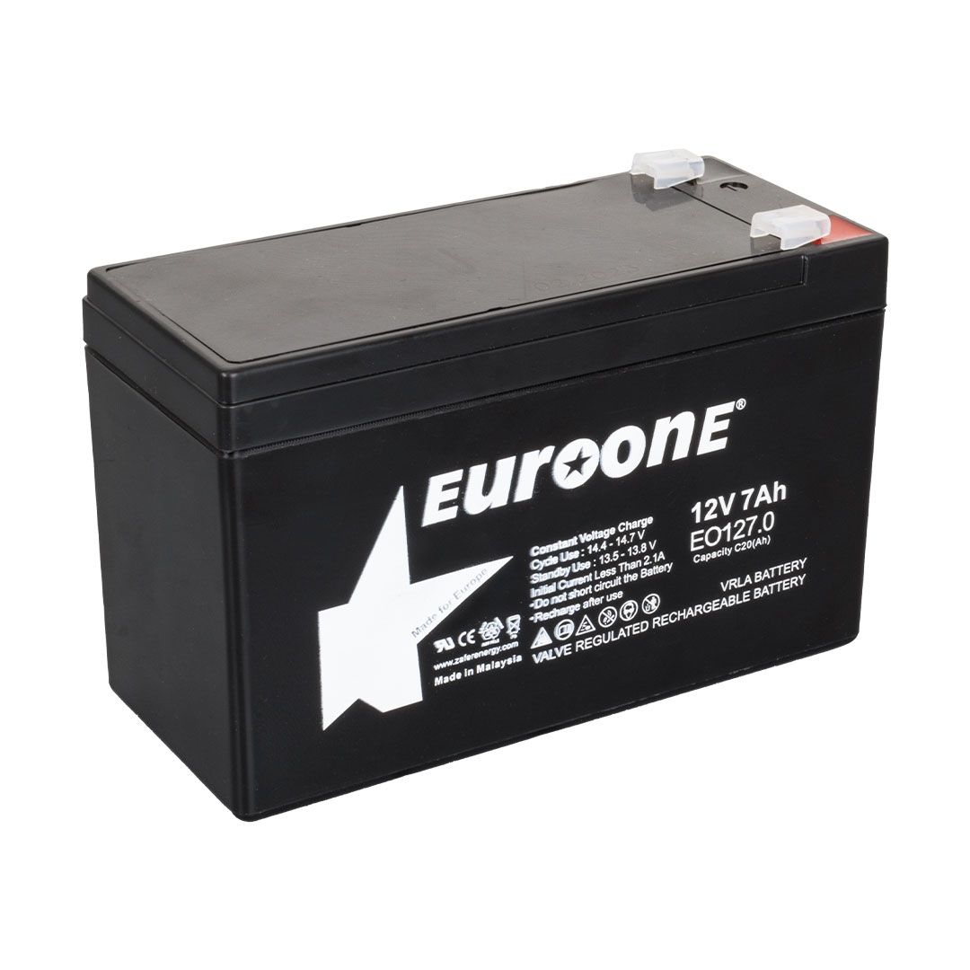 EUROONE EO127.0  12 VOLT - 7 AMPER AKÜ (150 X 65 X 90 MM)