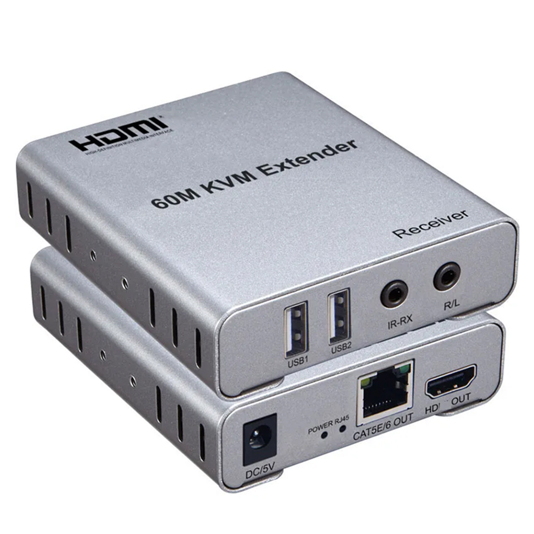 FULLY H-608L 4K UHD 60 METRE KVM SWİTCH HDMI EXTENDER CAT5-6 (UZATICI)