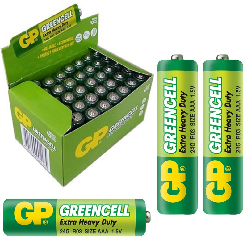 GP 24G-2S2 GREENCELL AAA İNCE KALEM PİL (40'LI PAKET)