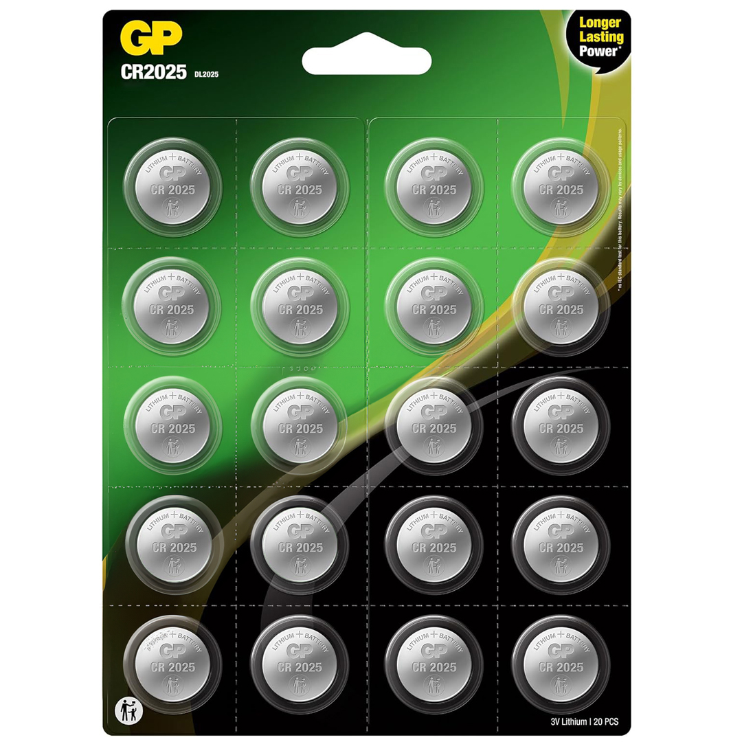 GP CR2025 DL2025 20'Lİ BLİSTERLİ LITYUM PARA PİL (GPCR2025-2CAI20)