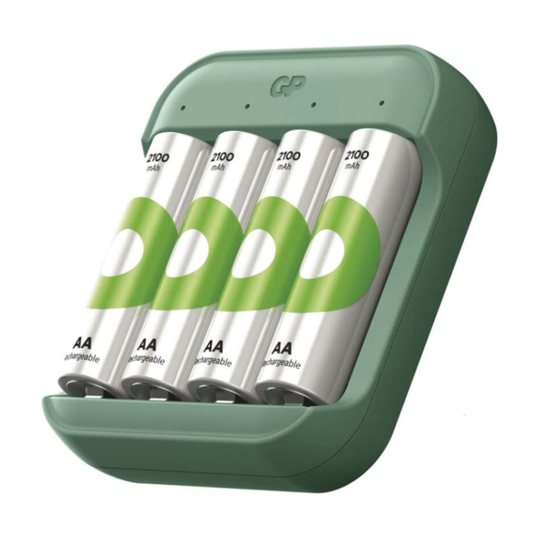 GP RECYKO B423 USB PİL ŞARJ CİHAZI SETİ -  4 ADET AA 2700MAH YÜKSEK KAPASİTELİ ŞARJLI PİL DAHİL