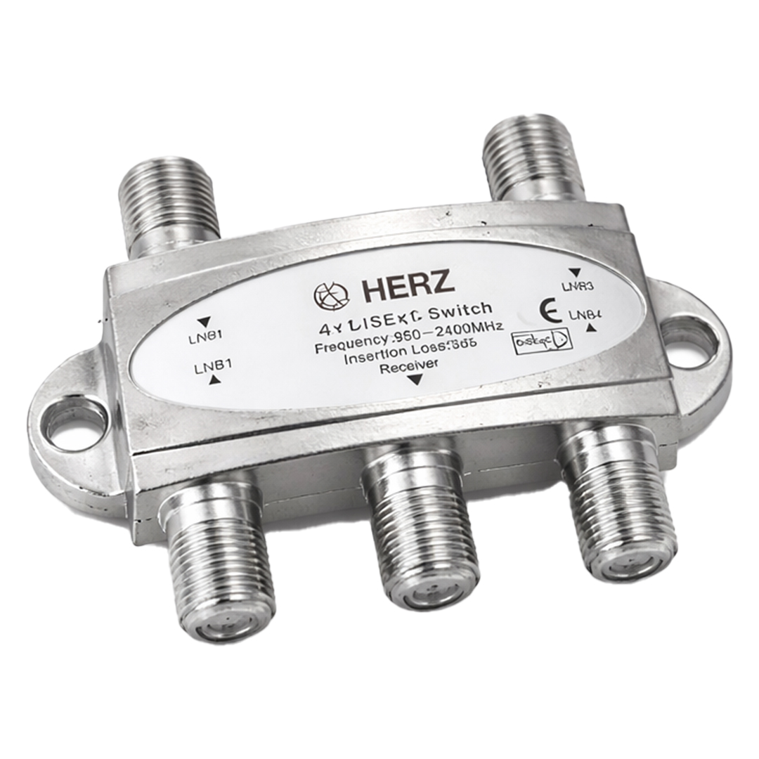 HERZ HR-1049 4X1 950-2400MHZ 3DB DİSEQC SWİTCH UYDU BİRLEŞTİRİCİ