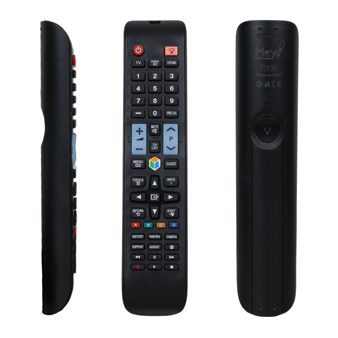 HEY KL KÜÇÜK KALIP RM-D1078+1 SAMSUNG SOURCE TUŞLU LCD LED TV KUMANDA (70136=40037=32064)