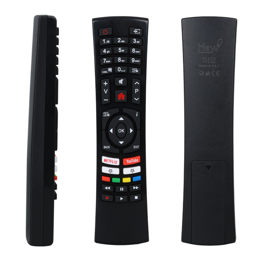 HEY KL KÜÇÜK KALIP VESTEL NETFLIX-YOUTUBE TUŞLU YAZISIZ LCD LED TV KUMANDA (RC4390-30100824) (70152=18815)