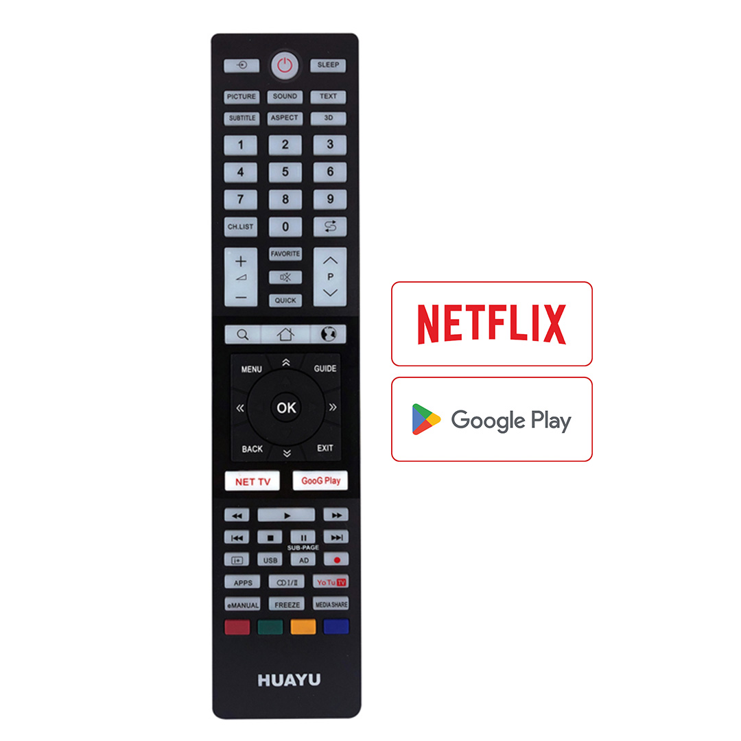 HUAYU KL TOSHIBA URC1586  NETFLIX-YOUTUBE-GOOGLE PLAY TUŞLU UNIVERSAL LCD-LED TV KUMANDA