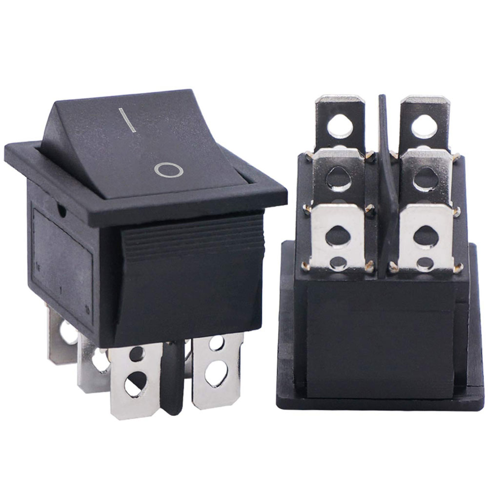 IŞIKSIZ GENİŞ 6P SİYAH ON/OFF AÇMA KAPAMA ANAHTAR (IC-109A)