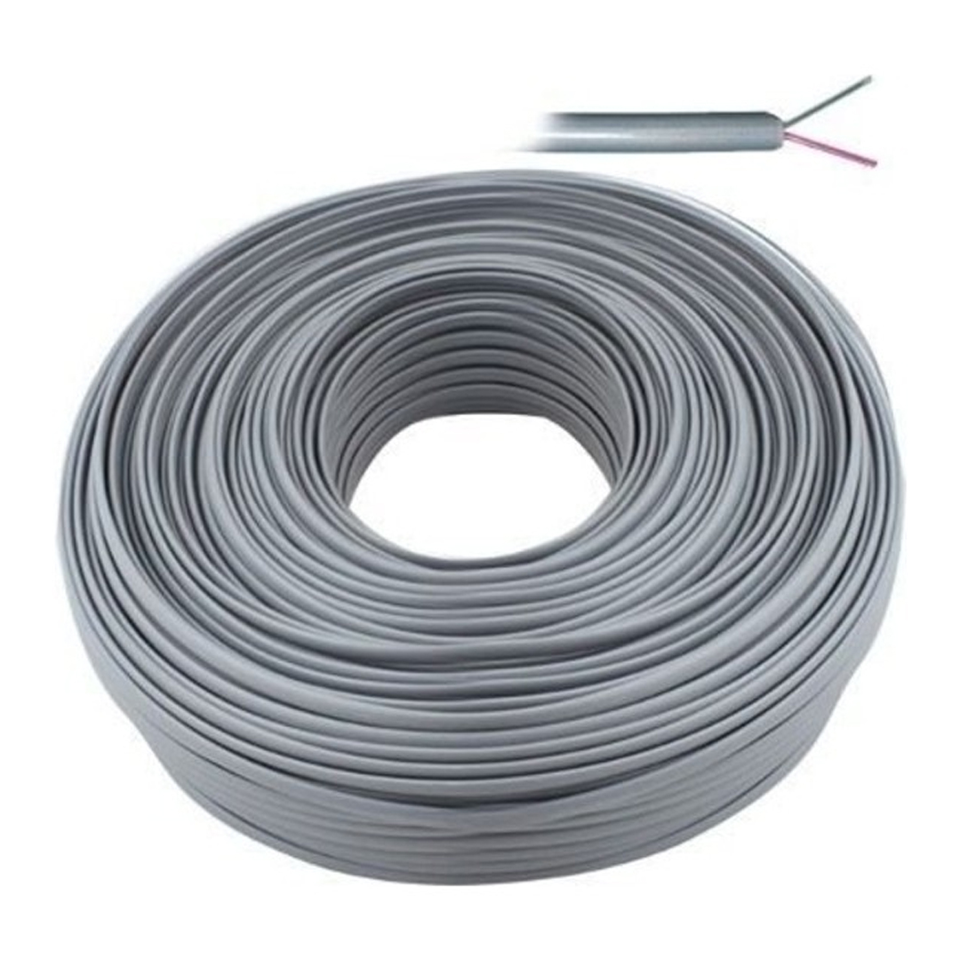 LAN LN-TEL44 GRİ 2'Lİ FLAT 100 METRE TELEFON KABLOSU