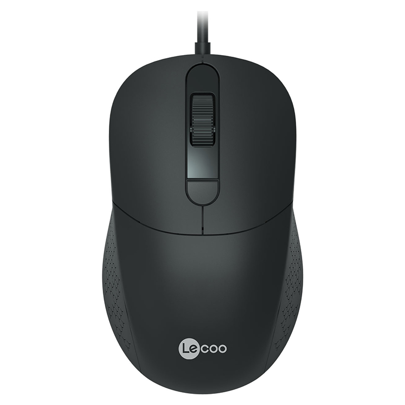 LENOVO LECOO MS102 2400DPI 4 TUŞLU USB KABLOLU SİYAH OPTİK MOUSE