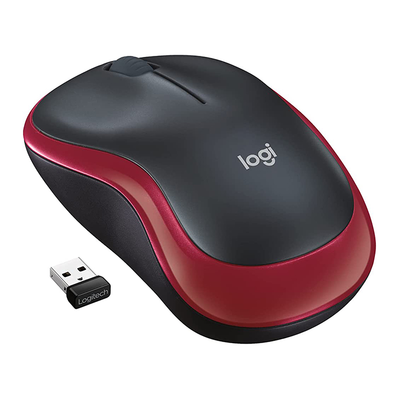 LOGITECH M185 KIRMIZI 1000DPI 2,4 GHZ KABLOSUZ MOUSE