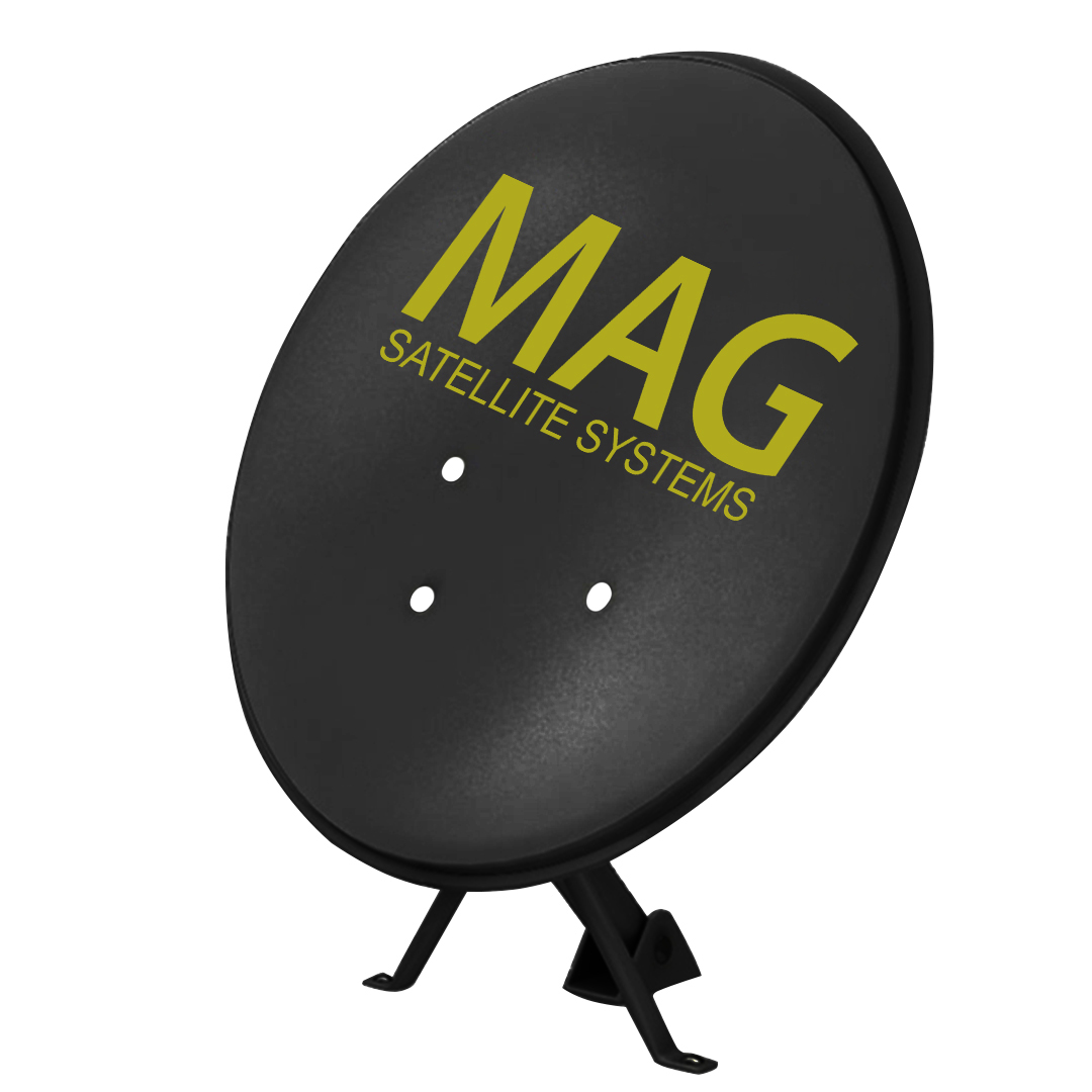 MAG 80 CM 0.60 MM SİYAH OFSET ÇANAK ANTEN (BÜYÜK MOUNT)(10'LU PAKET)