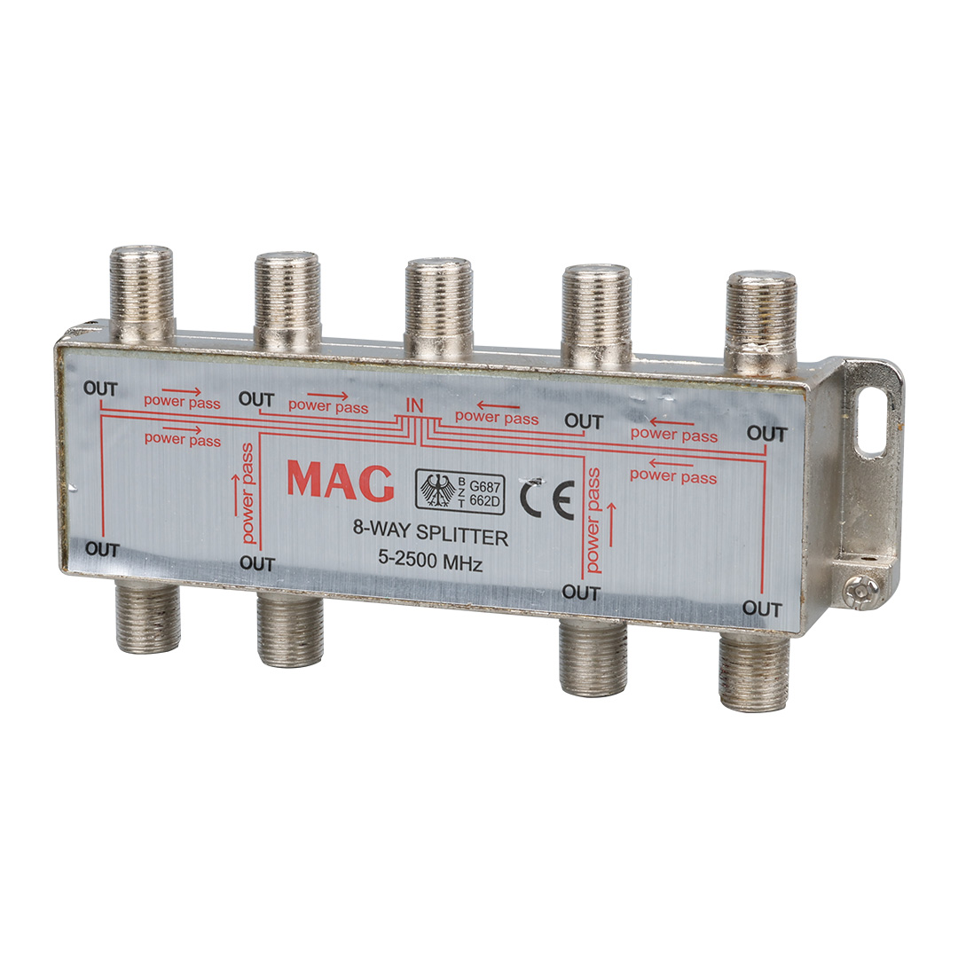 MAG MG-1511 1/8 8 WAY 5-2500 MHZ UYDU DAĞITICISI SPLITTER