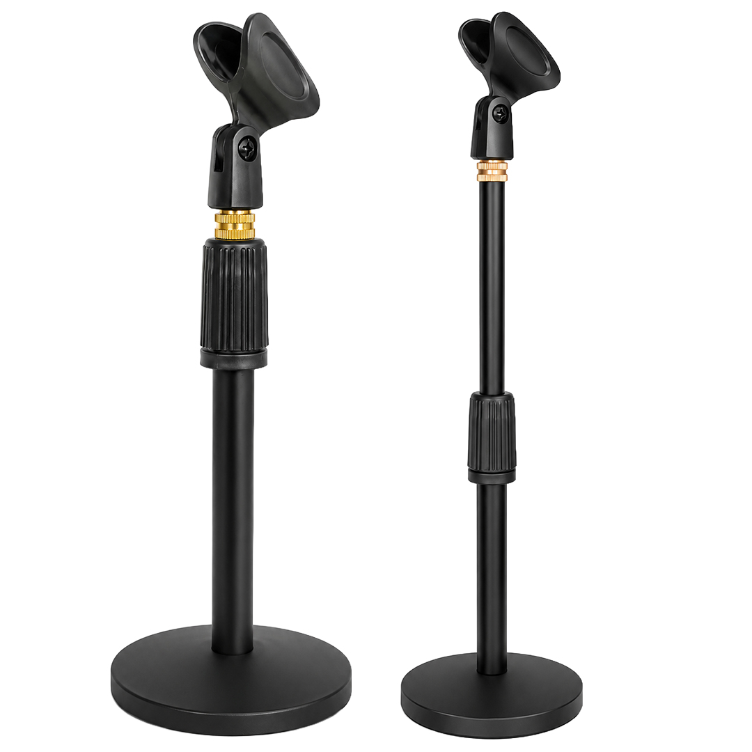 MAGİCVOİCE MV-16865 PROFESYONEL METALMASAÜSTÜ EL MİKROFON STANDI METAL YÜKSEKLİK AYARLI