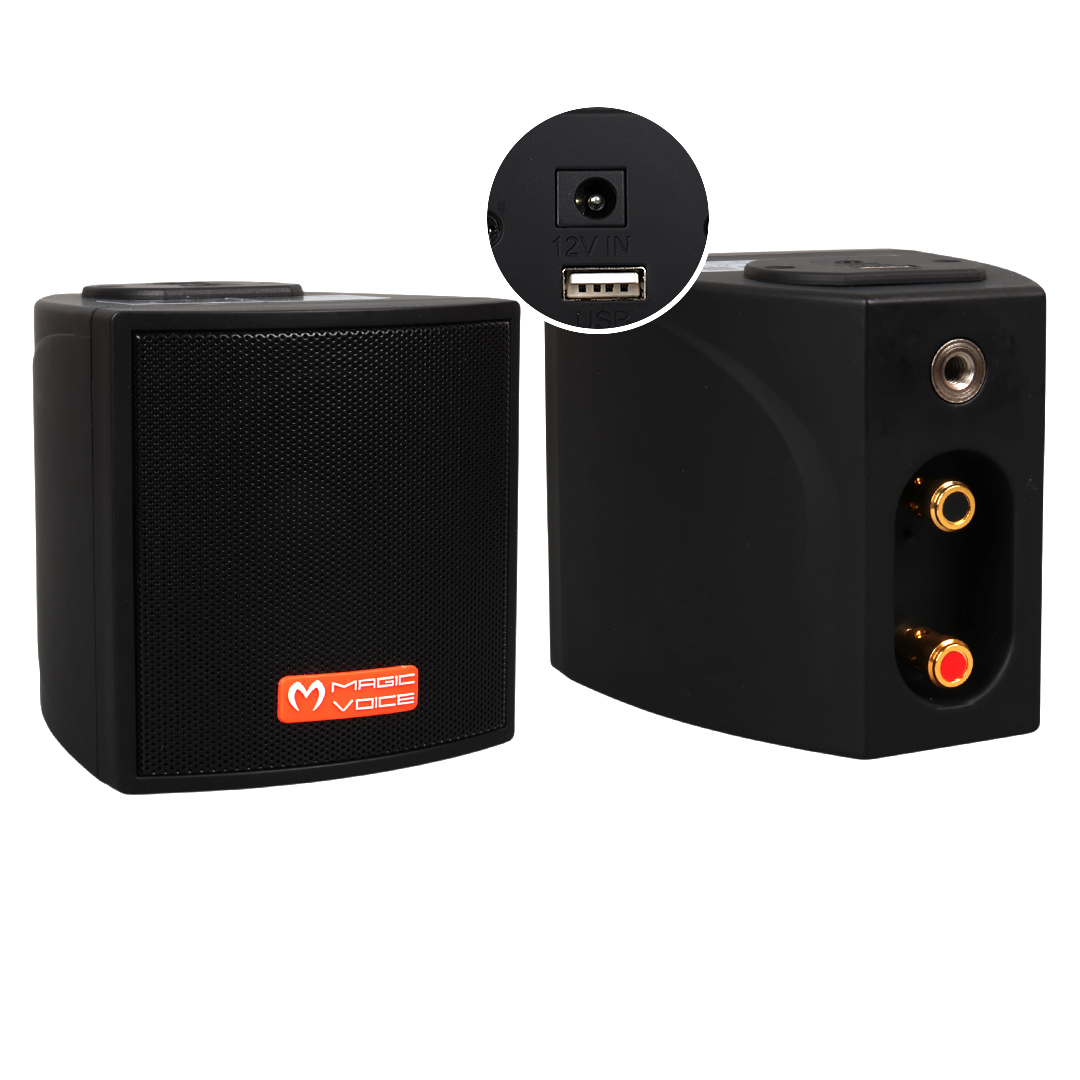 MAGICVOICE MV-18 30 WATT HAT TRAFOLU USB'Lİ SÜTÜN HOPARLÖR (2'Lİ TAKIM)