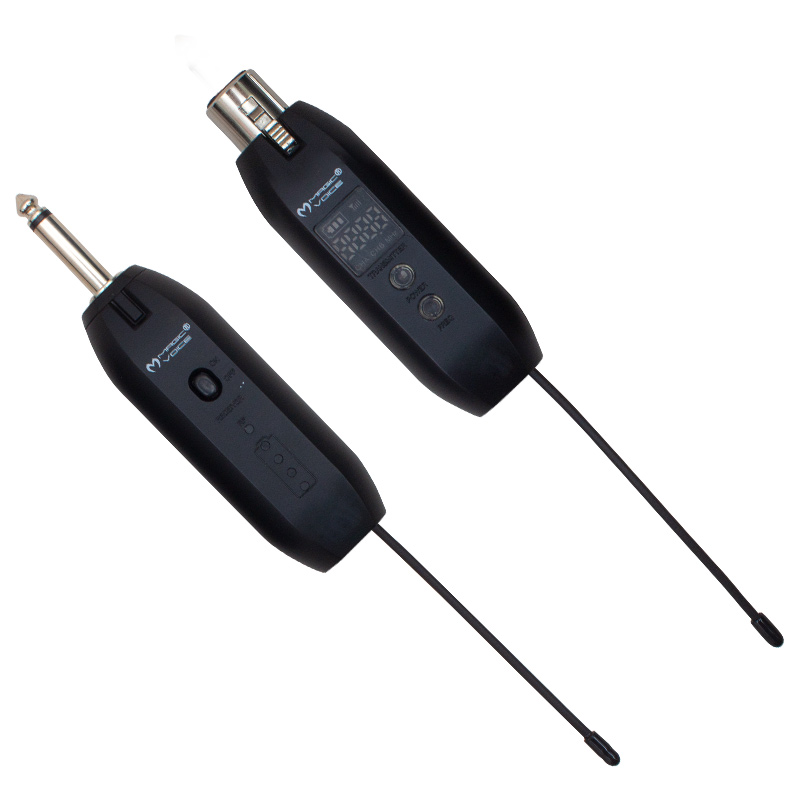 MAGICVOICE MV-19587 UHF GİTAR TİP KABLOLU MİKROFONU KABLOSUZ ÇEVİRİCİ (MİKROFON XLR'Lİ)